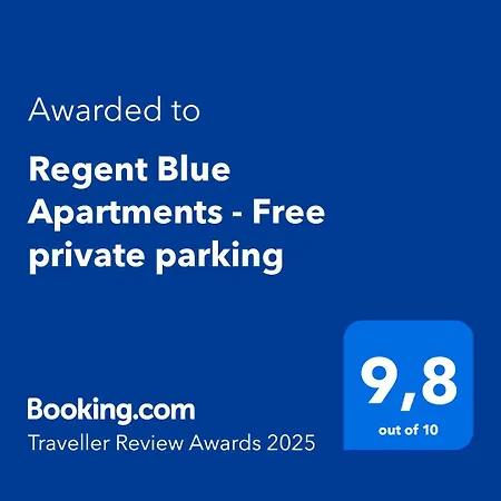 Apartment Regent Blue - Free Private Parking *